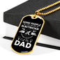 Electrician Dad Necklace Stainless Steel or 18k Gold Dog Tag 24" Chain-Express Your Love Gifts