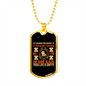 Empty Life Style Necklace Stainless Steel or 18k Gold Dog Tag 24" Chain-Express Your Love Gifts