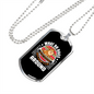 Empty Life Style White Necklace Stainless Steel or 18k Gold Dog Tag 24" Chain-Express Your Love Gifts