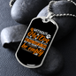 Empty Without Dog Necklace Stainless Steel or 18k Gold Dog Tag 24" Chain-Express Your Love Gifts