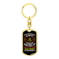 Encourage One Another 1 Thessalonians 5:11 Keychain Stainless Steel or 18k Gold Dog Tag Keyring-Express Your Love Gifts