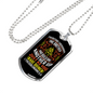 Encourage One Another 1 Thessalonians 5:11 Necklace Stainless Steel or 18k Gold Dog Tag 24" Chain-Express Your Love Gifts