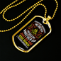 Encourage One Another 1 Thessalonians 5:11 Necklace Stainless Steel or 18k Gold Dog Tag 24" Chain-Express Your Love Gifts