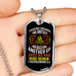 Encourage One Another 1 Thessalonians 5:11 Necklace Stainless Steel or 18k Gold Dog Tag 24" Chain-Express Your Love Gifts