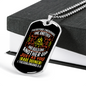 Encourage One Another 1 Thessalonians 5:11 Necklace Stainless Steel or 18k Gold Dog Tag 24" Chain-Express Your Love Gifts