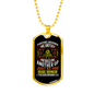 Encourage One Another 1 Thessalonians 5:11 Necklace Stainless Steel or 18k Gold Dog Tag 24" Chain-Express Your Love Gifts