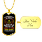 Encourage One Another 1 Thessalonians 5:11 Necklace Stainless Steel or 18k Gold Dog Tag 24" Chain-Express Your Love Gifts