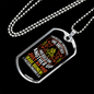 Encourage One Another 1 Thessalonians 5:11 Necklace Stainless Steel or 18k Gold Dog Tag 24" Chain-Express Your Love Gifts