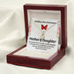 Endless Love Between Mother and Daughter Alluring Ribbon Necklace Message Card-Express Your Love Gifts