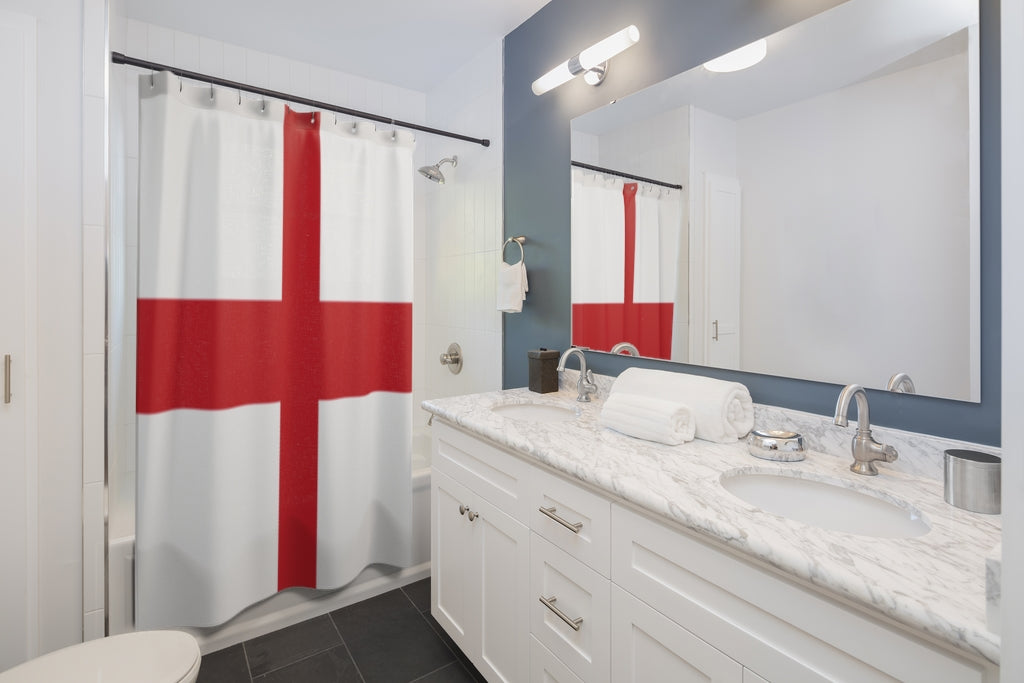 England Flag Stylish Design 71" x 74" Elegant Waterproof Shower Curtain for a Spa-like Bathroom Paradise Exceptional Craftsmanship-Express Your Love Gifts