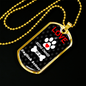 English Setter Love Is Stainless Steel or 18k Gold Dog Tag 24" Chain-Express Your Love Gifts