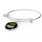 English Springer Mom Bracelet Stainless Steel or 18k Gold Circle Bangle-Express Your Love Gifts