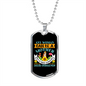 English Springer Mom Necklace Stainless Steel or 18k Gold Dog Tag 24" Chain-Express Your Love Gifts