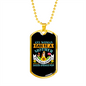 English Springer Mom Necklace Stainless Steel or 18k Gold Dog Tag 24" Chain-Express Your Love Gifts