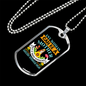 English Springer Mom Necklace Stainless Steel or 18k Gold Dog Tag 24" Chain-Express Your Love Gifts