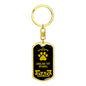 English Toy Spaniel Keychain Stainless Steel or 18k Gold-Express Your Love Gifts