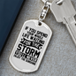 Enjoy Sunshine Keychain Stainless Steel or 18k Gold Dog Tag Keyring-Express Your Love Gifts