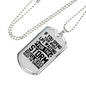 Enjoy The Sunshine Necklace Stainless Steel or 18k Gold Dog Tag 24" Chain-Express Your Love Gifts