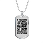 Enjoy The Sunshine Necklace Stainless Steel or 18k Gold Dog Tag 24" Chain-Express Your Love Gifts