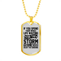 Enjoy The Sunshine Necklace Stainless Steel or 18k Gold Dog Tag 24" Chain-Express Your Love Gifts