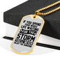 Enjoy The Sunshine Necklace Stainless Steel or 18k Gold Dog Tag 24" Chain-Express Your Love Gifts