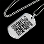 Enjoy The Sunshine Necklace Stainless Steel or 18k Gold Dog Tag 24" Chain-Express Your Love Gifts