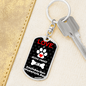 Entlebucher Mountain Dog Keychain Stainless Steel or 18k Gold Dog Tag Keyring-Express Your Love Gifts