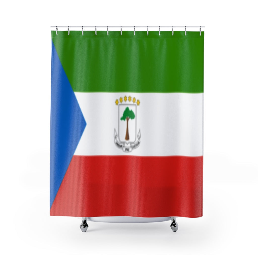 Equatorial Guinea Stylish Design 71" x 74" Elegant Waterproof Shower Curtain for a Spa-like Bathroom Paradise Exceptional Craftsmanship-Express Your Love Gifts