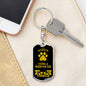 Estrela Mountain Dog Keychain Stainless Steel or 18k Gold-Express Your Love Gifts