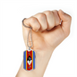 Eswatini Flag Necklace Stainless Steel or 18k Gold Dog Tag 24" Chain-Express Your Love Gifts