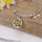 Ethereum Black Bracelet Stainless Steel or 18k Gold Circle Bangle-Express Your Love Gifts