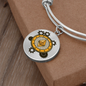 Ethereum Black Bracelet Stainless Steel or 18k Gold Circle Bangle-Express Your Love Gifts