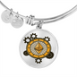 Ethereum Black Bracelet Stainless Steel or 18k Gold Circle Bangle-Express Your Love Gifts
