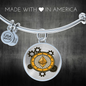 Ethereum Black Bracelet Stainless Steel or 18k Gold Circle Bangle-Express Your Love Gifts