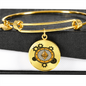 Ethereum Black Bracelet Stainless Steel or 18k Gold Circle Bangle-Express Your Love Gifts
