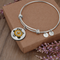 Ethereum Black Bracelet Stainless Steel or 18k Gold Circle Bangle-Express Your Love Gifts
