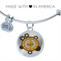 Ethereum Black Bracelet Stainless Steel or 18k Gold Circle Bangle-Express Your Love Gifts