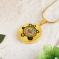 Ethereum Black Circle Necklace Stainless Steel or 18k Gold 18-22"-Express Your Love Gifts
