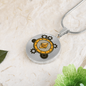 Ethereum Black Circle Necklace Stainless Steel or 18k Gold 18-22"-Express Your Love Gifts