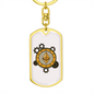 Ethereum Black Crypto Cryptocurrency Keychain Stainless Steel or 18k Gold Dog Tag Keyring-Express Your Love Gifts
