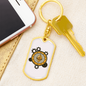 Ethereum Black Crypto Cryptocurrency Keychain Stainless Steel or 18k Gold Dog Tag Keyring-Express Your Love Gifts