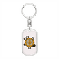 Ethereum Black Crypto Cryptocurrency Keychain Stainless Steel or 18k Gold Dog Tag Keyring-Express Your Love Gifts
