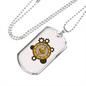 Ethereum Black Crypto Necklace Stainless Steel or 18k Gold Dog Tag 24" Chain-Express Your Love Gifts