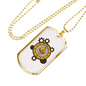 Ethereum Black Crypto Necklace Stainless Steel or 18k Gold Dog Tag 24" Chain-Express Your Love Gifts