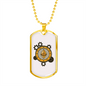 Ethereum Black Crypto Necklace Stainless Steel or 18k Gold Dog Tag 24" Chain-Express Your Love Gifts
