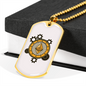 Ethereum Black Crypto Necklace Stainless Steel or 18k Gold Dog Tag 24" Chain-Express Your Love Gifts