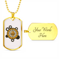 Ethereum Black Crypto Necklace Stainless Steel or 18k Gold Dog Tag 24" Chain-Express Your Love Gifts