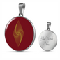 Ethereum Classic Circle Necklace Stainless Steel or 18k Gold 18-22"-Express Your Love Gifts