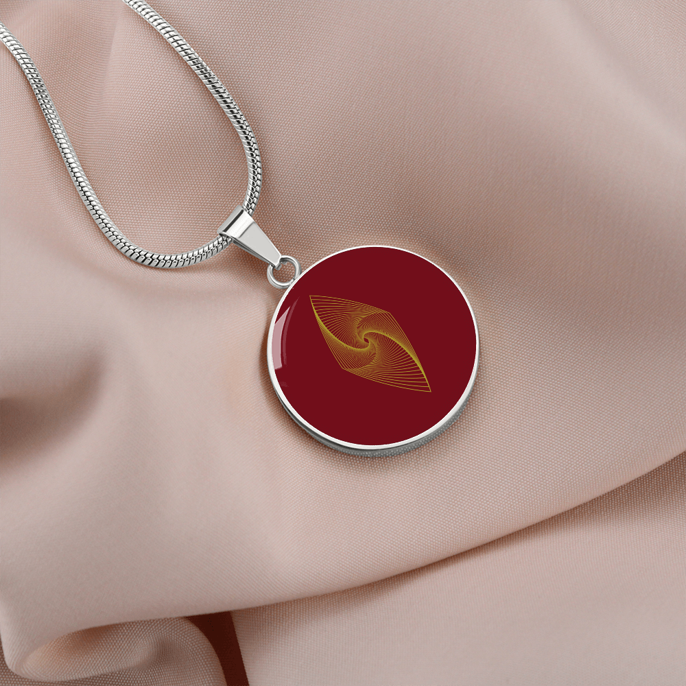 Ethereum Classic Circle Necklace Stainless Steel or 18k Gold 18-22"-Express Your Love Gifts