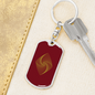 Ethereum Classic Crypto Cryptocurrency Keychain Stainless Steel or 18k Gold Dog Tag Keyring-Express Your Love Gifts